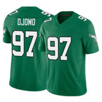 P.Eagles #97 Moro Ojomo Player Green Kelly Alternate Vapor F.U.S.E. Home Game Gdoa Stitched Jerseys
