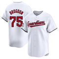 C.Guardians #75 Connor Brogdon Player White Limited Home Gdoa Stitched Jerseys