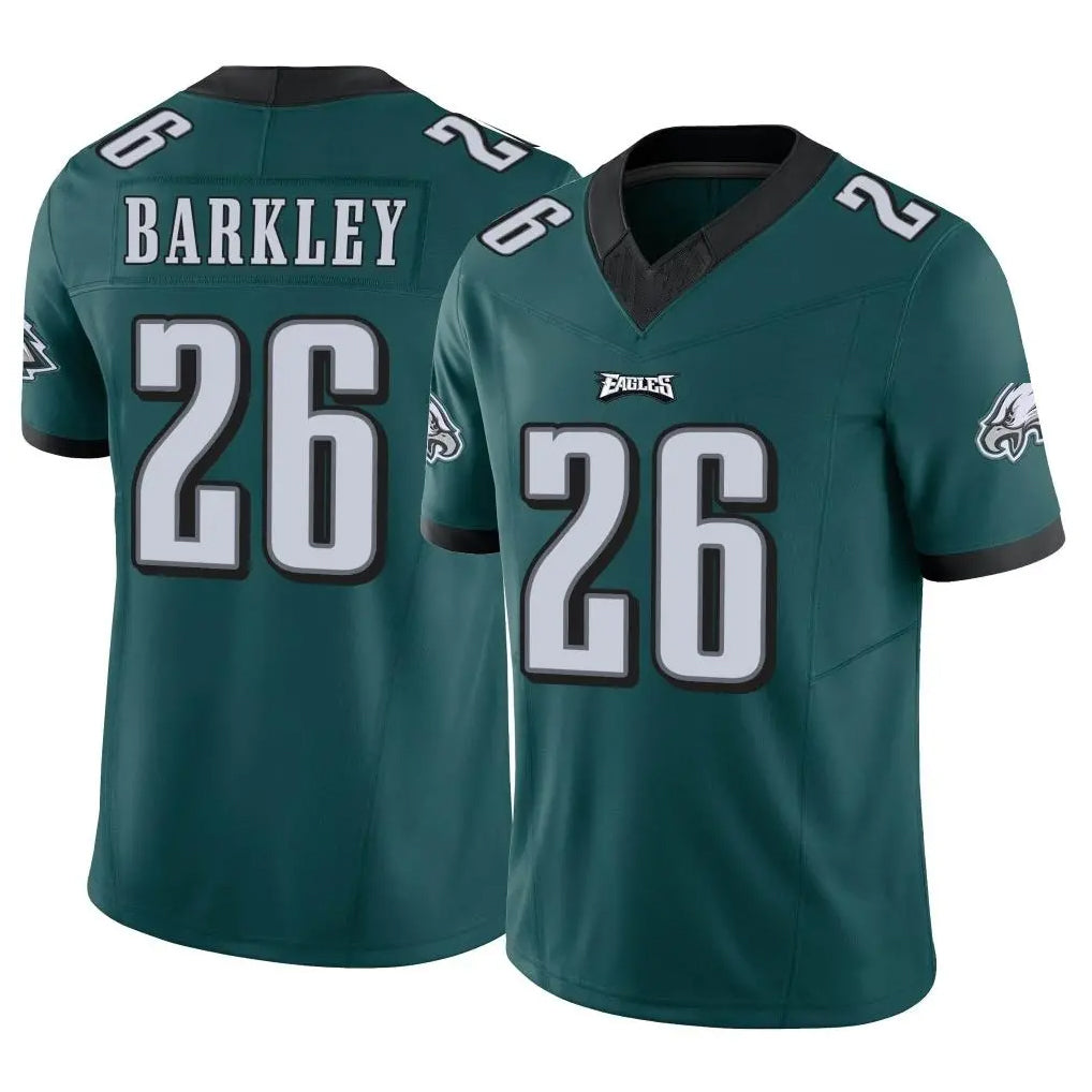 P.Eagles #26 Saquon Barkley Player Team Color Green Limited Vapor F.U.S.E. Home Game Gdoa Stitched Jerseys