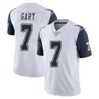D.Cowboys #7 Rashan Gary Player White-Navy Limited Color Rush Vapor Untouchable Home Game Gdoa Stitched Jerseys