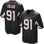 A.Cardinals #91 L.J. Collier Player Black Game Gdoa Stitched Jerseys