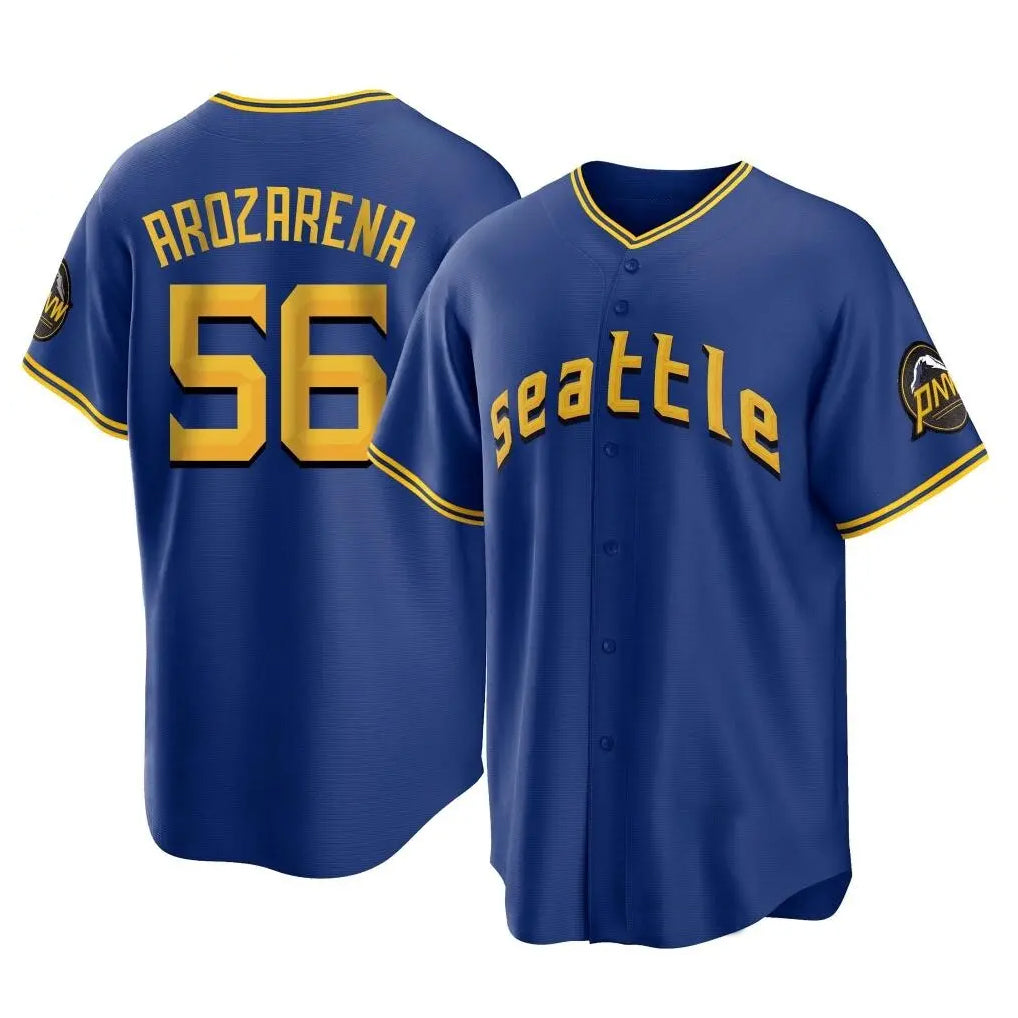 S.Mariners #56 Randy Arozarena Player Royal Home Game Fdoa Stitched Jerseys