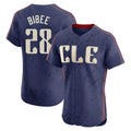 C.Guardians #28 Tanner Bibee Player Navy City Connect Limited Elite Home Gdoa Stitched Jerseys
