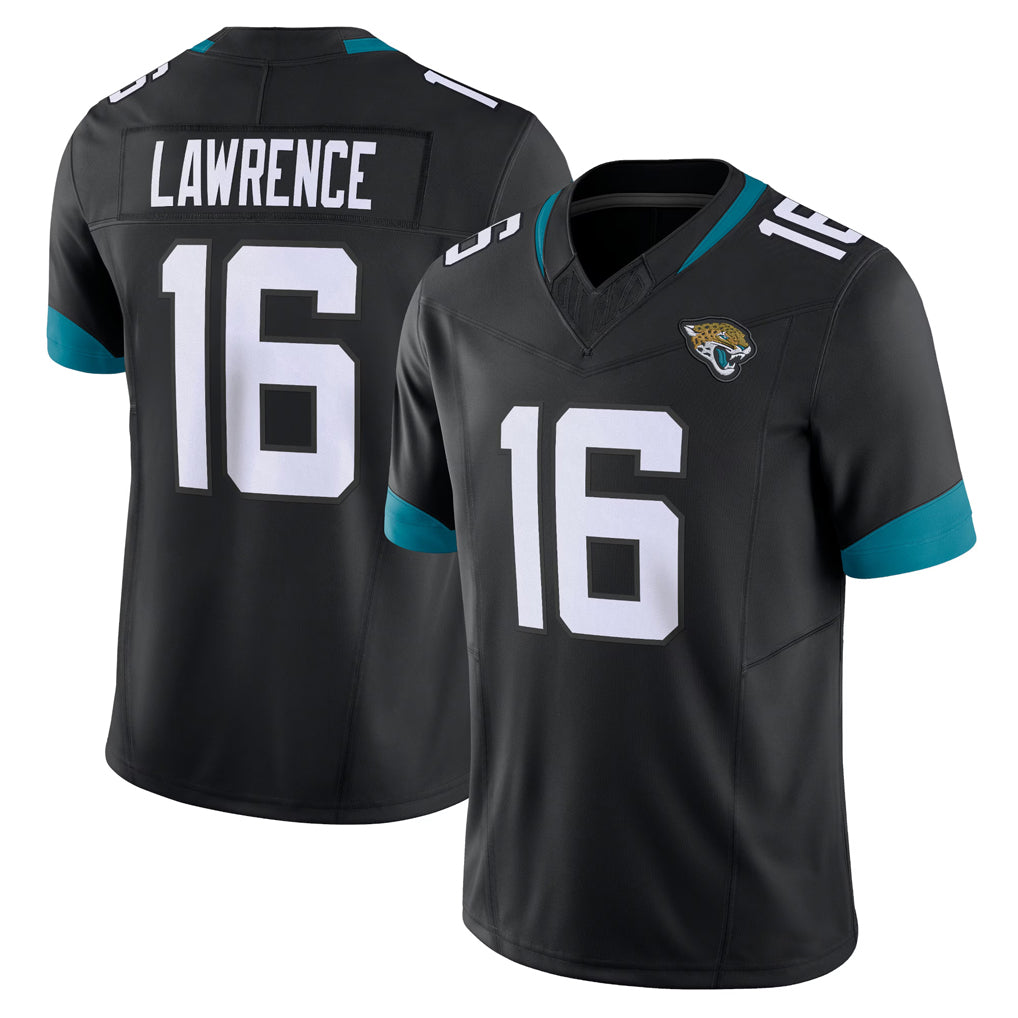 J.Jaguars #16 Trevor Lawrence Player Black Vapor F.U.S.E. Limited Home Game Gdoa Stitched Jerseys