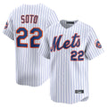NY.Mets #22 Juan Soto Player White Home Limited Fdoa Stitched Jerseys