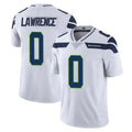 S.Seahawks #0 DeMarcus Lawrence Player White Limited Vapor Untouchable Home Game Gdoa Stitched Jerseys