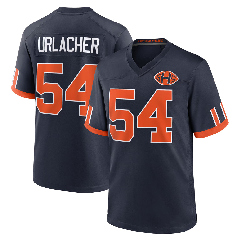 C.Bears #54 Brian Urlacher Player Navy 2026 Rivalries Collection Home Game Gdoa Stitched Jerseys