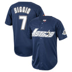 H.Astros #7 Craig Biggio Player Navy Mitchell & Ness Cooperstown Collection 1994 Limited Gdoa Stitched Jerseys