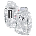 A.Cardinals #11 Larry Fitzgerald Player Arctic Camo Salute to Service Limited Hoodie Gdoa Stitched Jerseys