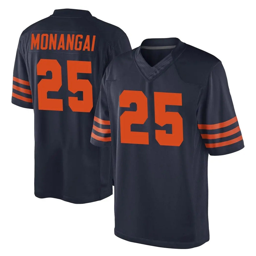 C.Bears #25 Kyle Monangai Player Navy Blue Alternate Game Gdoa Stitched Jerseys