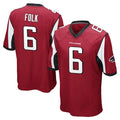 A.Falcons #6 Nick Folk Player Red Color Vapor Home Game Gdoa Stitched Jerseys