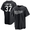 M.Twins #37 Victor Caratini Player Black Home Game Fdoa Stitched Jerseys