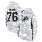 D.Lions #76 Blake Miller Player Arctic Camo Salute to Service Hoodies Limited Game Gdoa Stitched Jerseys