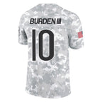 C.Bears #10 Luther Burden III Player Arctic Camo Salute to Service Limited Gdoa Stitched Jerseys