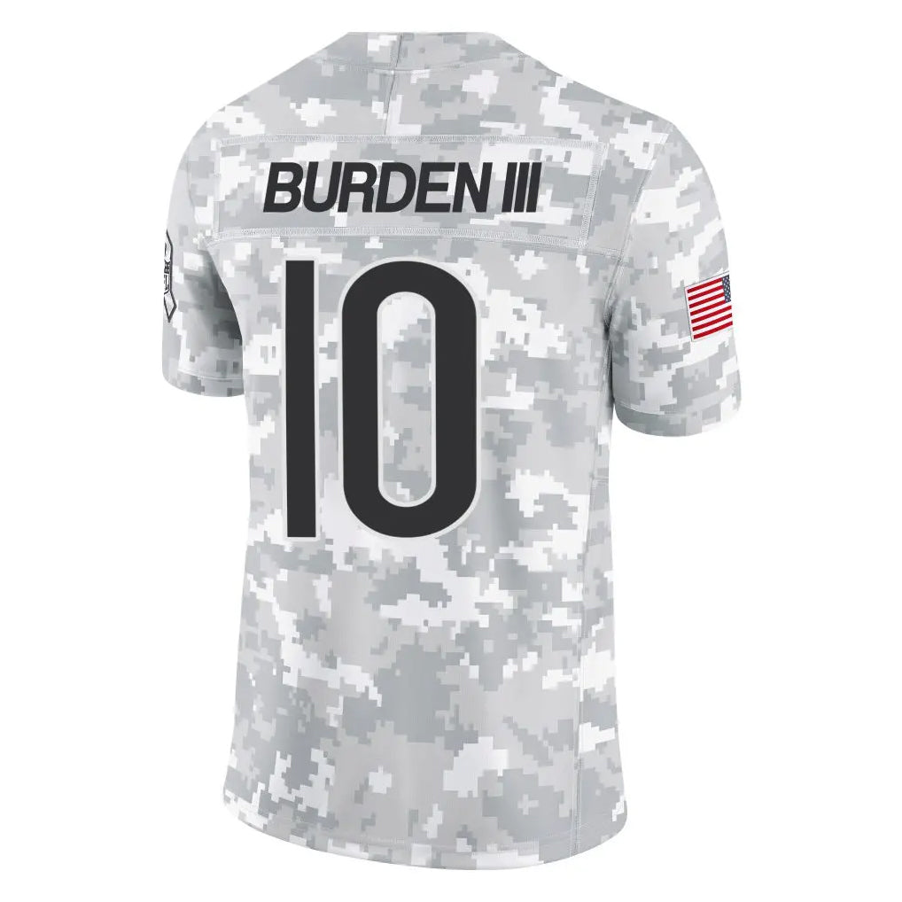 C.Bears #10 Luther Burden III Player Arctic Camo Salute to Service Limited Gdoa Stitched Jerseys