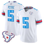 H.Texans #5 Jalen Pitre Player Whtie 2026 Rivalries Vapor Limited Home Game Gdoa Stitched jerseys