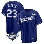 LA.Dodgers #23 Kyle Tucker Player Royal World Series Game Fdoa Stitched Jerseys