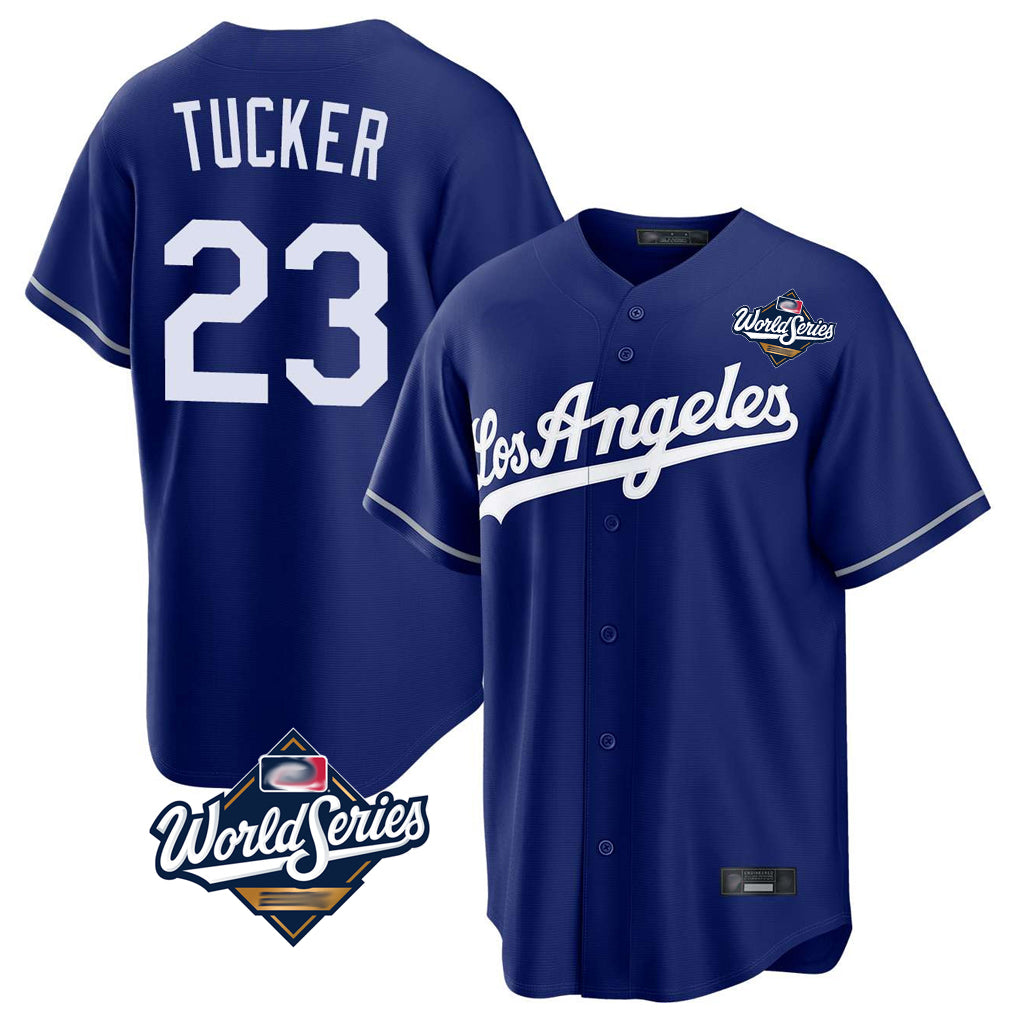 LA.Dodgers #23 Kyle Tucker Player Royal World Series Game Fdoa Stitched Jerseys