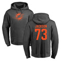M.Dolphins #73 Austin Jackson Player Darkgray Pullover Hoodies Limited Gdoa Stitched Jerseys