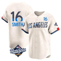LA.Dodgers #16 Will Smith Player Cream World Series City Connect Limited Home Fdoa Stitched Jerseys