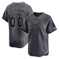 Custom NY.Mets Gray City Connect Limited Home Game Any Name & Number Gdoa Stitched Jerseys