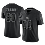 C.Browns #80 Jamari Thrash Player Black Reflective Home Game Gdoa Stitched Jerseys