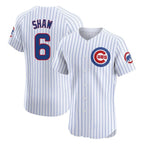 C.Cubs #6 Matt Shaw Player White Limited Elite Home Game Gdoa Stitched Jerseys