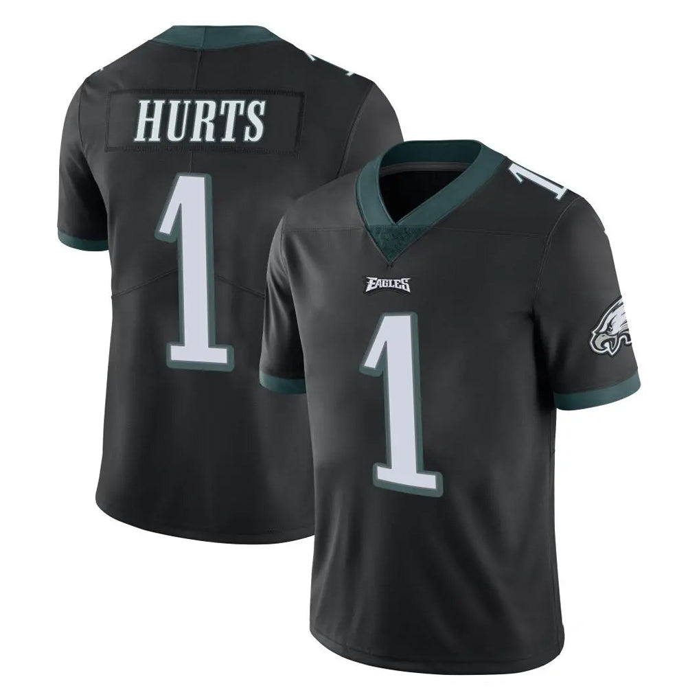 P.Eagles #1 Jalen Hurts Player Black Limited Vapor Untouchable Home Game Gdoa Stitched Jerseys