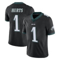 P.Eagles #1 Jalen Hurts Player Black Limited Vapor Untouchable Home Game Gdoa Stitched Jerseys