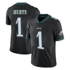 P.Eagles #1 Jalen Hurts Player Black Limited Vapor Untouchable Home Game Gdoa Stitched Jerseys