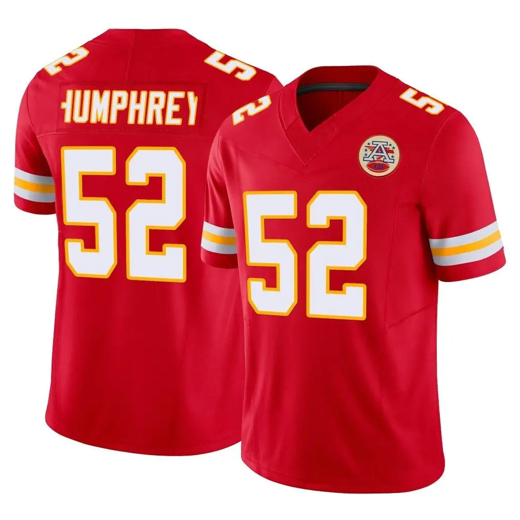 KC.Chiefs #52 Creed Humphrey Player Red Limited Vapor F.U.S.E. Home Game Gdoa Stitched Jerseys