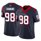 H.Texans #98 Sheldon Rankins Player Navy Limited Vapor F.U.S.E. Home Game Gdoa Stitched Jerseys