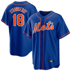 NY.Mets #18 Darryl Strawberry Player Royal Home Game Fdoa Stitched Jerseys