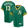 Athletics #13 Luis Barrera Player Kelly Green Cooperstown Collection T-shirt Game Gdoa Stitched Jerseys