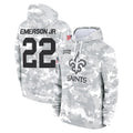 NO.Saints #22 Martin Emerson Jr. Player Arctic Camo Salute to Service Pullover Hoodies Limited Game Gdoa Stitched Jerseys