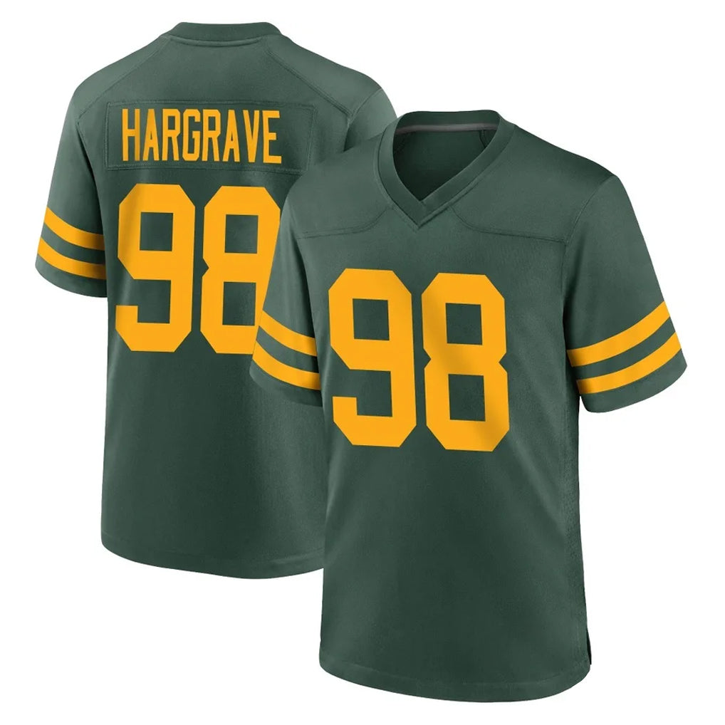 GB.Packers #98 Javon Hargrave Player Green Alternate Home Game Gdoa Stitched Jerseys