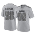 LV.Raiders #98 Maxx Crosby Player Gray Atmosphere Fashion Limited Game Gdoa Stitched Jerseys