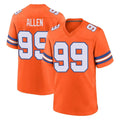 D.Broncos #99 Zach Allen Player Orange Alternate Collection Throwback Game Gdoa Stitched Jerseys