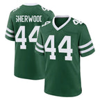 NY.Jets #44 Jamien Sherwood Player Green Legacy Home Game Gdoa Stitched Jerseys