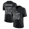LV.Raiders #65 Tyler Linderbaum Player Black Limited Black Impact Home Game Gdoa Stitched Jerseys