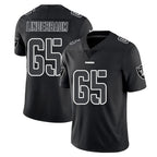 LV.Raiders #65 Tyler Linderbaum Player Black Limited Black Impact Home Game Gdoa Stitched Jerseys