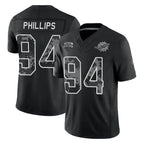 M.Dolphins #94 Jordan Phillips Player Black Limited 2026 Salute to Service Home Game Gdoa Stitched Jerseys