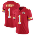 KC.Chiefs #1 Xavier Worthy Player Red Limited Vapor Untouchable Home Game Gdoa Stitched Jerseys