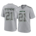 NY.Jets #21 Brandon Stephens Player Gray Limited Atmosphere Fashion Home Game Gdoa Stitched Jerseys