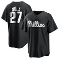 P.Phillies #27 Aaron Nola Player Black Alt Fashion Home Game Fdoa Stitched Jerseys