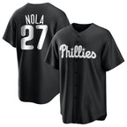 P.Phillies #27 Aaron Nola Player Black Alt Fashion Home Game Fdoa Stitched Jerseys