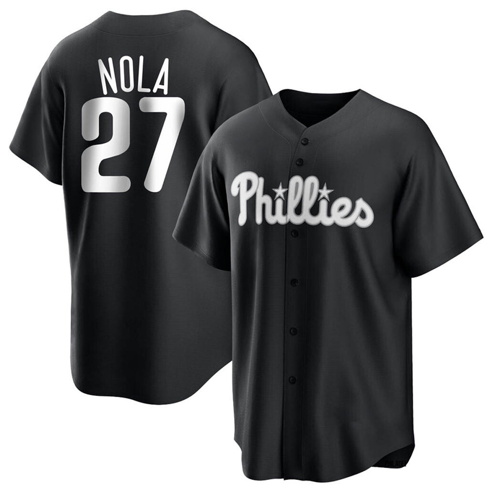 P.Phillies #27 Aaron Nola Player Black Alt Fashion Home Game Fdoa Stitched Jerseys