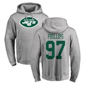 NY.Jets #97 Harrison Phillips Player Gray LOGO Pullover Hoodies Limited Game Gdoa Stitched Jerseys