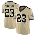 NO.Saints #23 Julian Blackmon Player Gold Limited Vapor F.U.S.E. Home Game Gdoa Stitched Jerseys