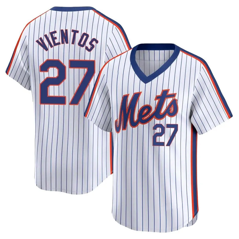 NY.Mets #27 Mark Vientos Player Gray Road Home Game Fdoa Stitched Jerseys